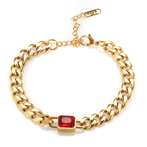 Anna K Jewelry - Armband Holiday Chain Röd