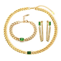 Anna K Jewelry - Armband Holiday Chain Grön