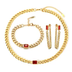Anna K Jewelry - Armband Holiday Chain Röd