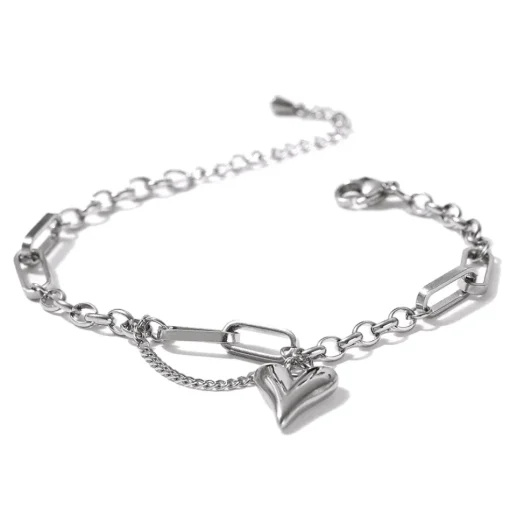 Anna K Jewelry - Armband Steel My Heart Stål