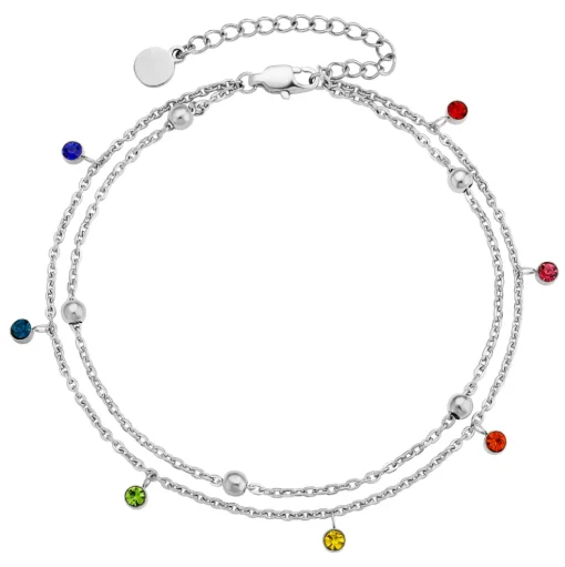 Anna K Jewelry - Fotlänk DBL Mix Stål