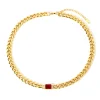 Anna K Jewelry - Halsband Holiday Chain Röd