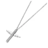 Anna K Jewelry - Halsband Wing Cross Stål