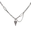 Anna K Jewelry - Halsband Steel My Heart Stål