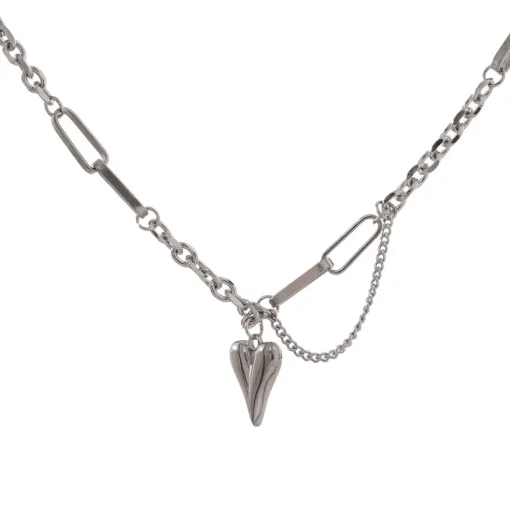 Anna K Jewelry - Halsband Steel My Heart Stål