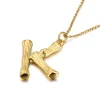 Anna K Jewelry - Halsband Bamboo K Guld