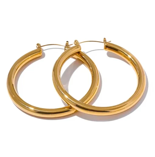 Anna K Jewelry - Örhängen Big Ring Guld