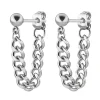 Anna K Jewelry - Örhängen Chain DBL Stål