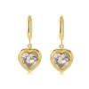 Anna K Jewelry - Örhängen Crystal Heart Klar