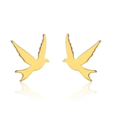 Anna K Jewelry - Örhängen Fågel Guld