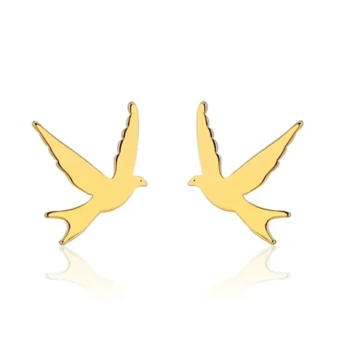 Anna K Jewelry - Örhängen Fågel Guld