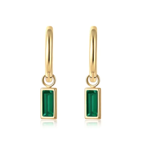 Anna K Jewelry - Örhängen Holiday Ring Grön