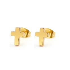 Anna K Jewelry - Örhängen Kors Mini Guld