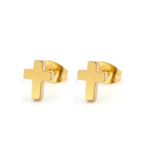 Anna K Jewelry - Örhängen Kors Mini Guld