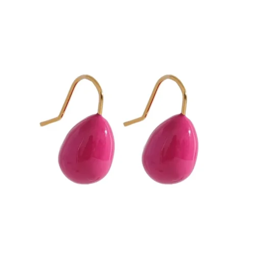 Anna K Jewelry - Örhängen Mini Drop Cerise