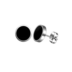 Anna K Jewelry - Örhängen Puck Mix Stål Svart