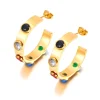 Anna K Jewelry - Örhängen Sparkling Round Guld Mix