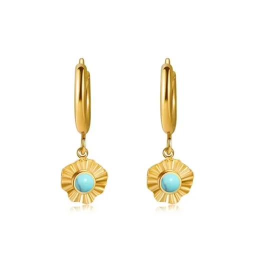 Anna K Jewelry - Örhängen Turquesa Flower