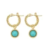 Anna K Jewelry - Örhängen Turquesa Round