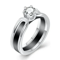 Anna K Jewelry - Ring Ceramic Stål