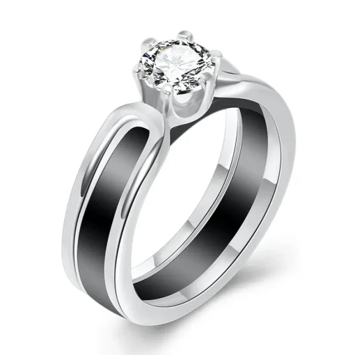 Anna K Jewelry - Ring Ceramic Stål