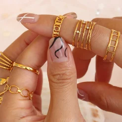 Anna K Jewelry - Ring Open Paris Guld