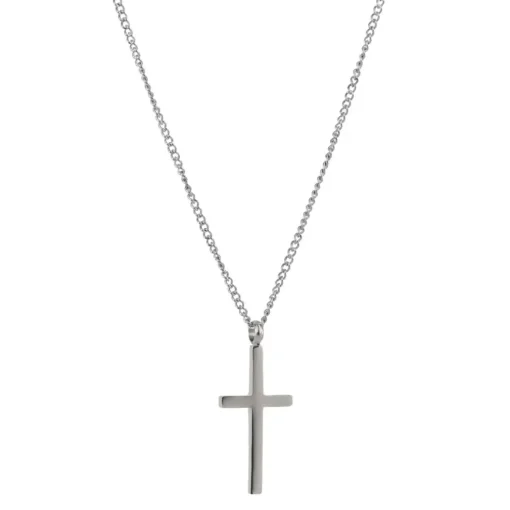 Arock - Halsband Cross Kort Stål