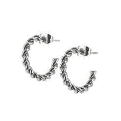 Astrid & Agnes - Örhängen Twist Medium Stål