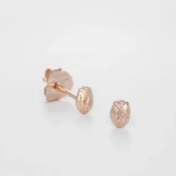 Björg Jewellery - Örhängen Anatomiskt Hjärta Mini Rosé