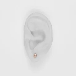 Björg Jewellery - Örhängen Anatomiskt Hjärta Mini Rosé