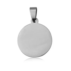 Blingit - Halsband ID-bricka Rund Stål