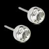 Blomdahl - Örhängen Bezel Titan Silver Klar