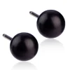 Blomdahl - Örhängen Boll Plain Titan Svart