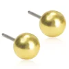 Blomdahl - Örhängen Boll Plain Titan Guld