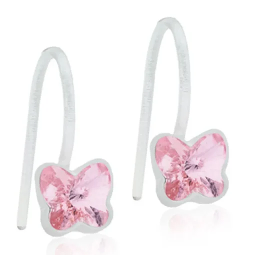 Blomdahl - Örhängen Fjäril Läkande Plastic Rosa