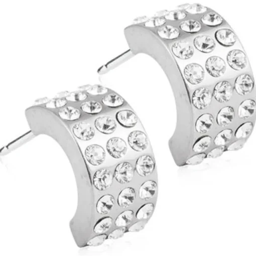 Blomdahl - Örhängen Pendant Grand Brilliance Curved Silver