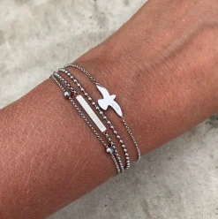 Bud To Rose - Armband Dove Stål