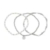 Bud To Rose - Armband Karma 3-Pack Stål Pärlor