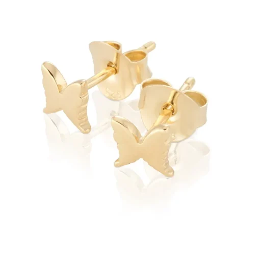 Carolina Gynning - Örhängen Petite Papillion Plain Guld