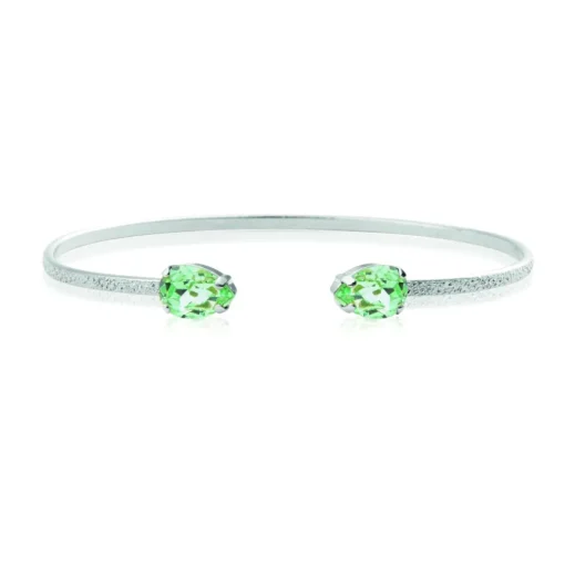 Caroline Svedbom - Armband Petite Drop Rhodium Chrysolite