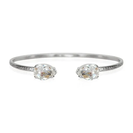 Caroline Svedbom - Armband Petite Drop Rhodium Crystal
