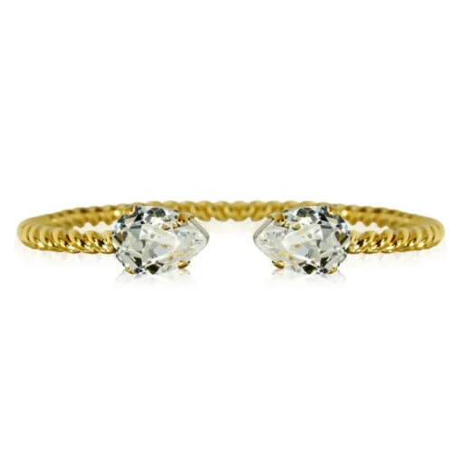 Caroline Svedbom - Armband Mini Drop Guld Crystal