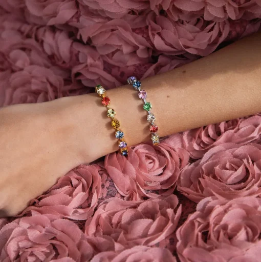 Caroline Svedbom - Armband Childhood Edition Rainbow Silver