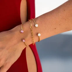 Caroline Svedbom - Armband Heart Chain Guld