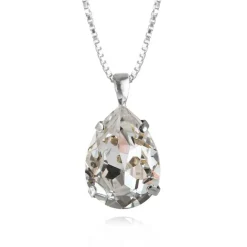 Caroline Svedbom - Halsband Classic Drop Rhodium Crystal
