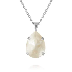 Caroline Svedbom - Halsband Mini Drop Rhodium Linen