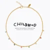 Caroline Svedbom - Halsband Childhood Edition Rainbow Combo Guld