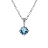 Caroline Svedbom - Halsband Classic Petite Rhodium Aquamarine