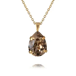 Caroline Svedbom - Halsband Mini Drop Guld Greige