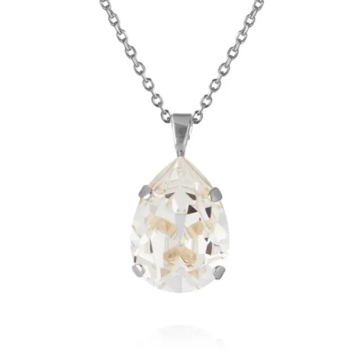 Caroline Svedbom - Halsband Mini Drop Rhodium Crystal
